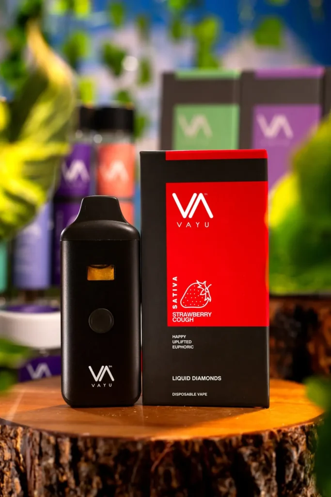 Strawberry Cough – Sativa – THCA Liquid Diamonds – Disposable Vapes