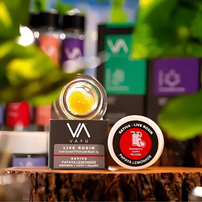 Papaya Lemonade - Sativa - Cold Cured Live Rosin - 1G