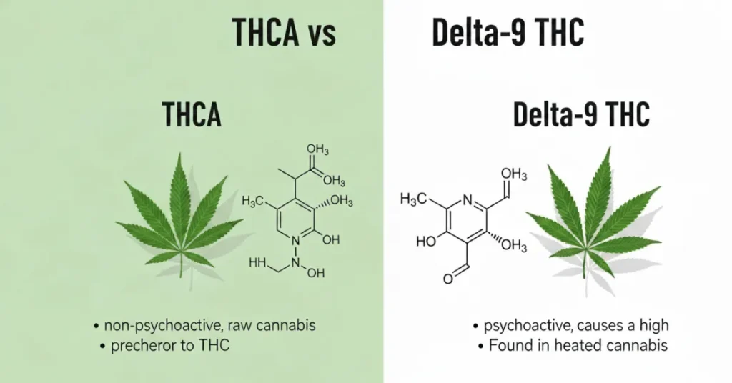 What Is the Difference Between THCA and Delta 9?