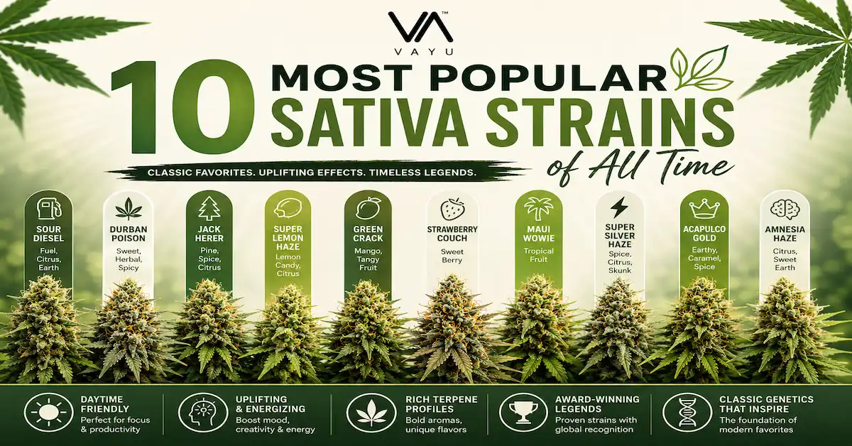 10 Most Popular Sativa Strains of All Time