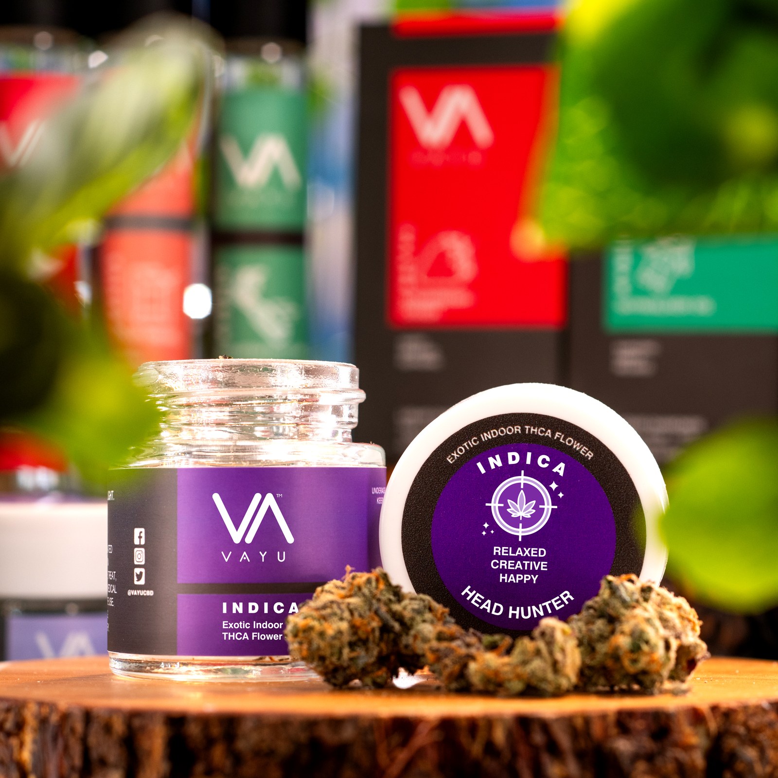 Product image for Head Hunter Strain – Indica – Exotic Boutique Indoor THCA Flower