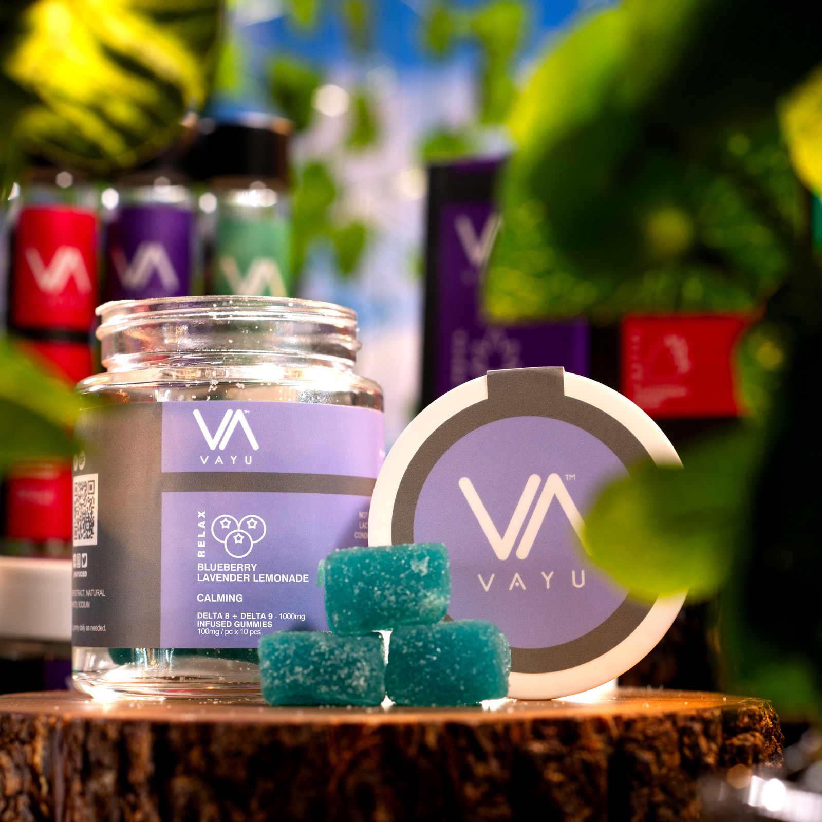 Product image for Blueberry Lavender Lemonade – Delta 8 + Delta 9 – Gummies – Relax