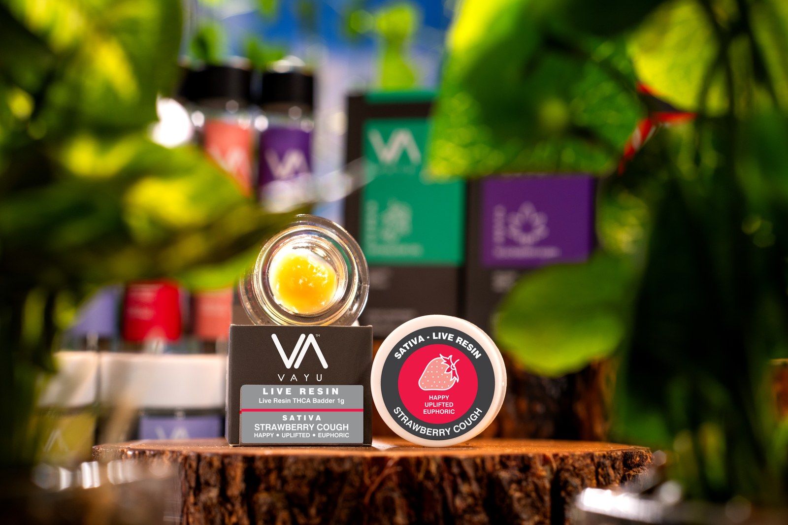 Strawberry Cough Sativa Live Resin THCA Badder 1g